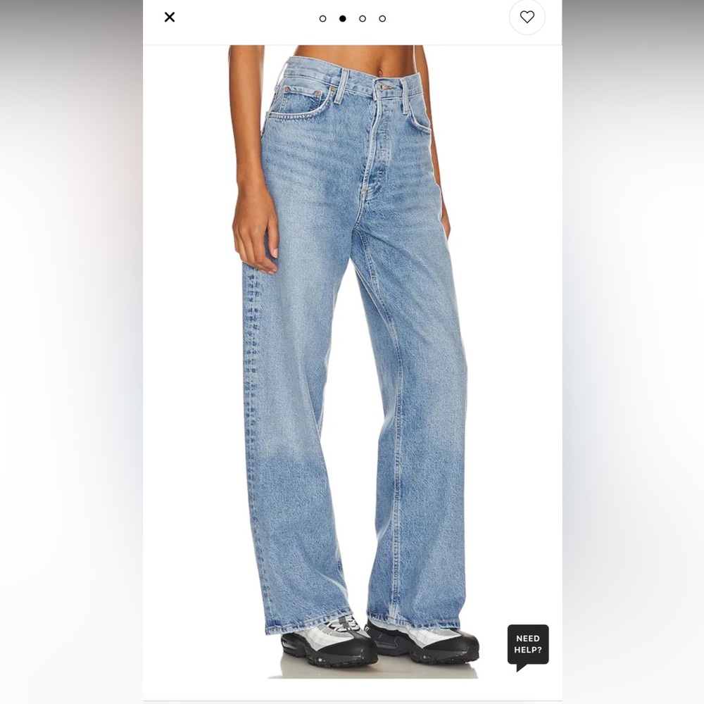 Agolde low slung baggy jeans